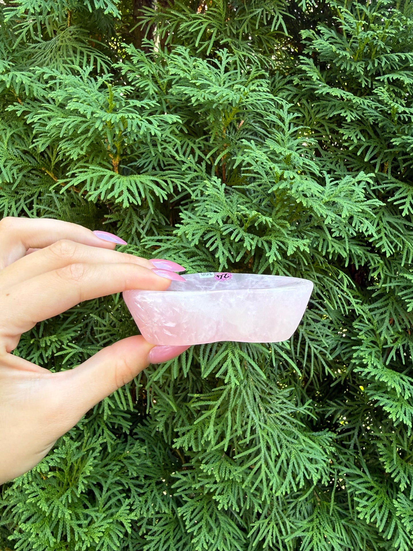 Rose Quartz Heart Bowl (Opt 24)