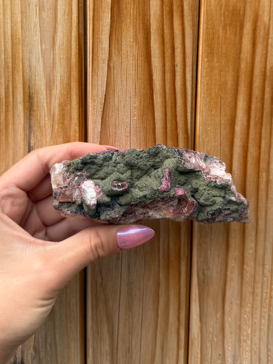 Cobalto Calcite Specimen With Malachite