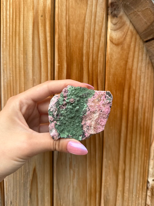 Cobalto Calcite Specimen With Malachite