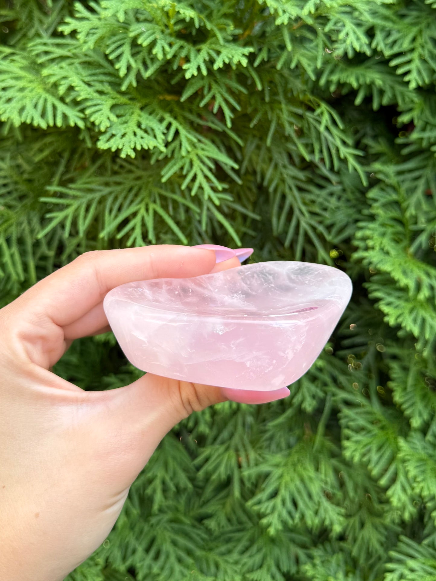 Rose Quartz Heart Bowl (Opt 26)