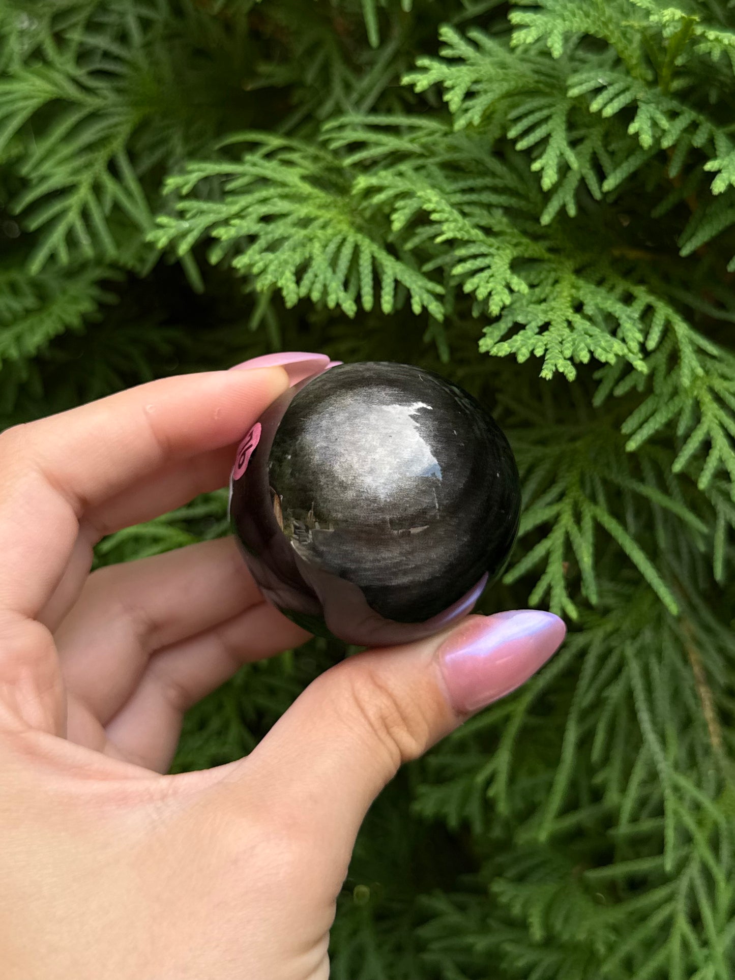 Silver Sheen Obsidian Sphere (Opt 76)