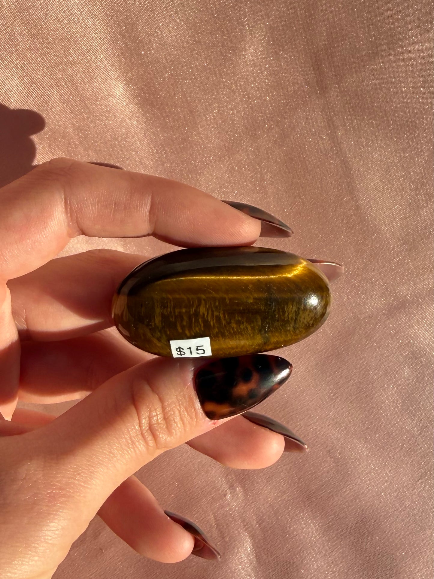 Tiger's Eye Palm Stone (Opt 14)