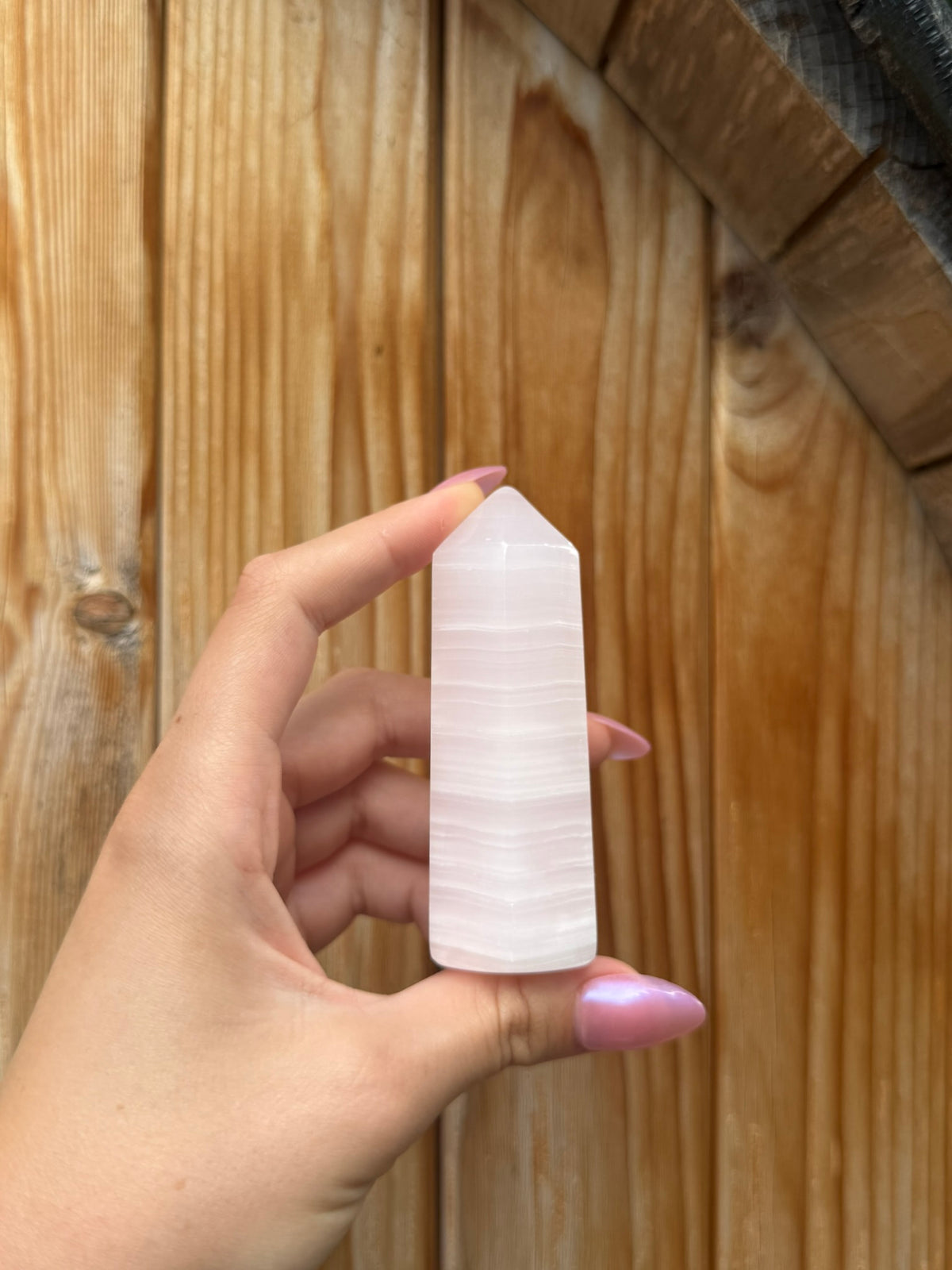 Pink Mangano Calcite Tower (Opt 35)