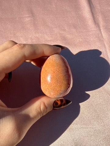 Dragon Fire Agate Egg (Opt 17)