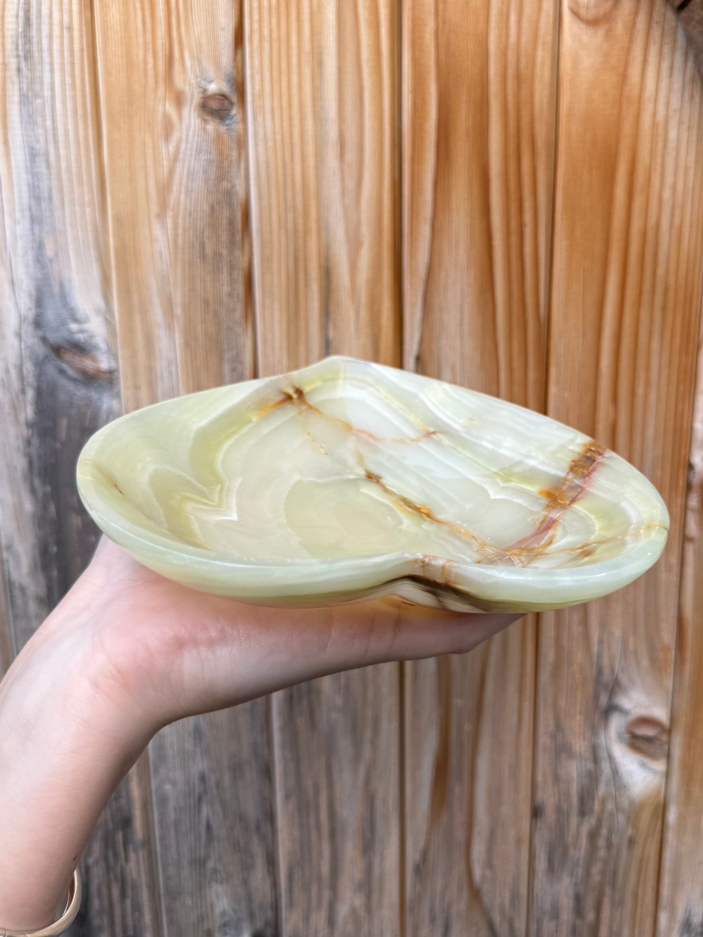 Hand-carved Onyx Heart Bowl (Opt A)