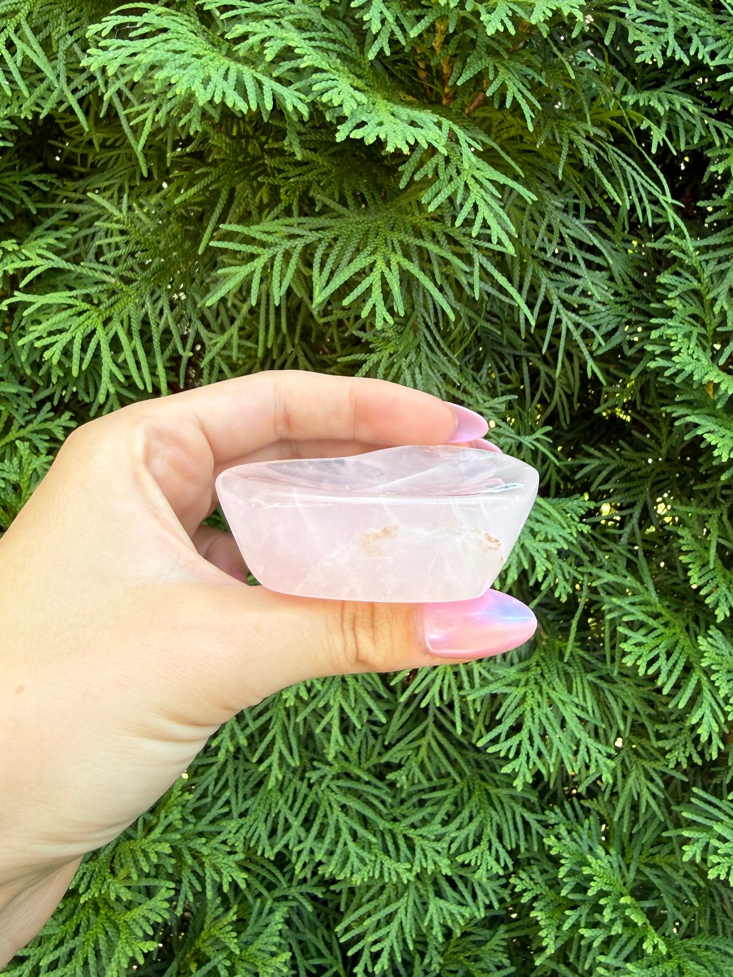 Rose Quartz Heart Bowl (Opt 23)