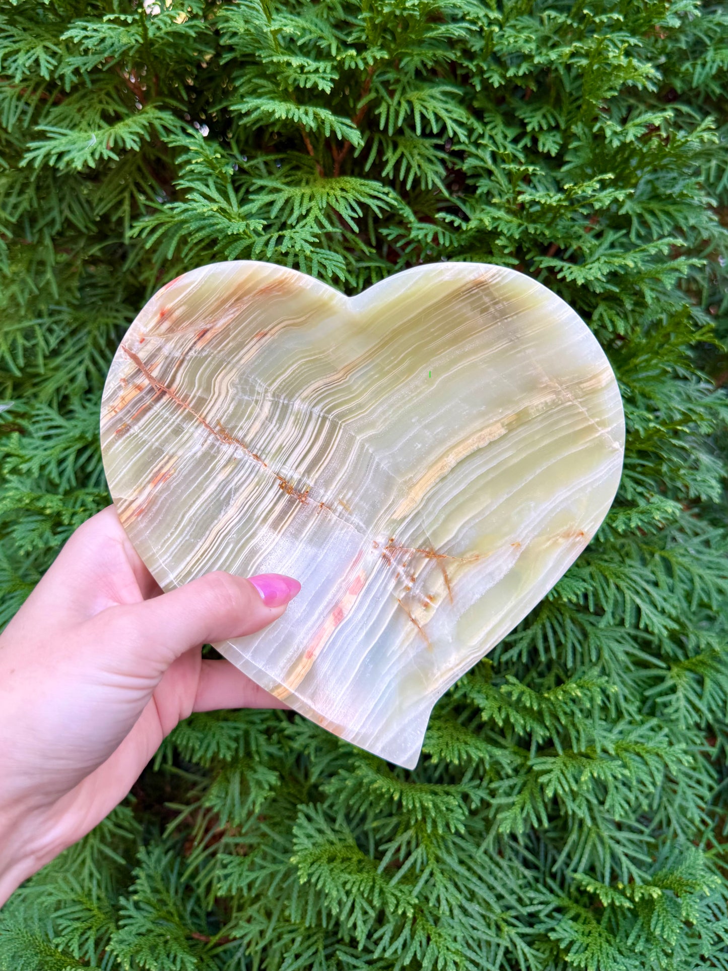 Hand-carved Onyx Heart Bowl (Opt B)