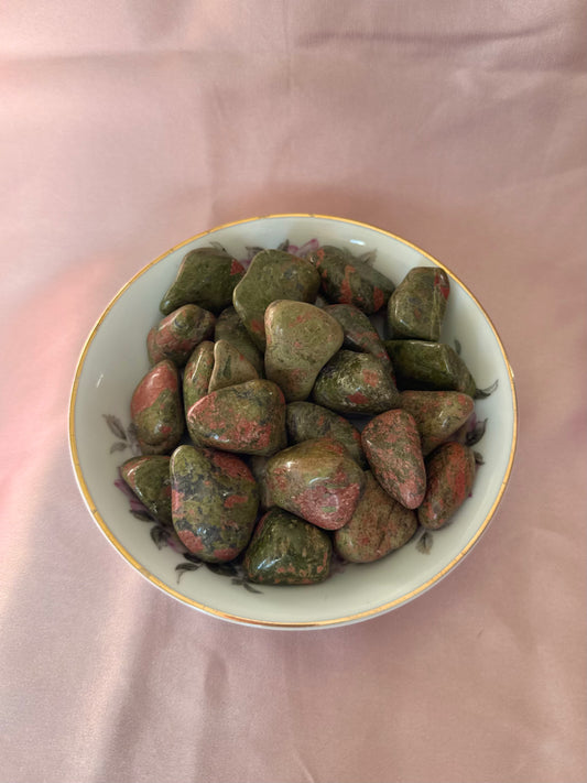 One Unakite Tumble