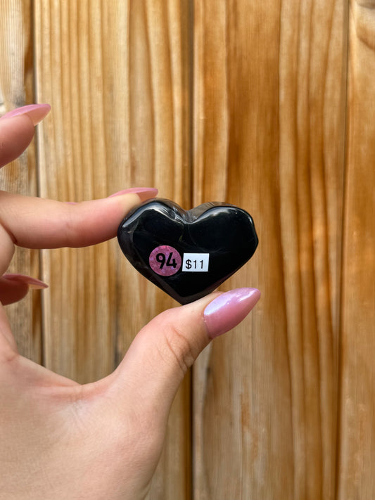 Druzy Onyx Heart (Opt 94)