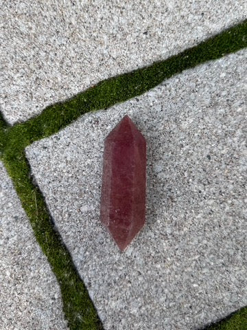 Strawberry Quartz Double-Terminated Point (Opt 70)