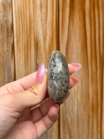 Moss Agate Mini Moon (Opt 90)