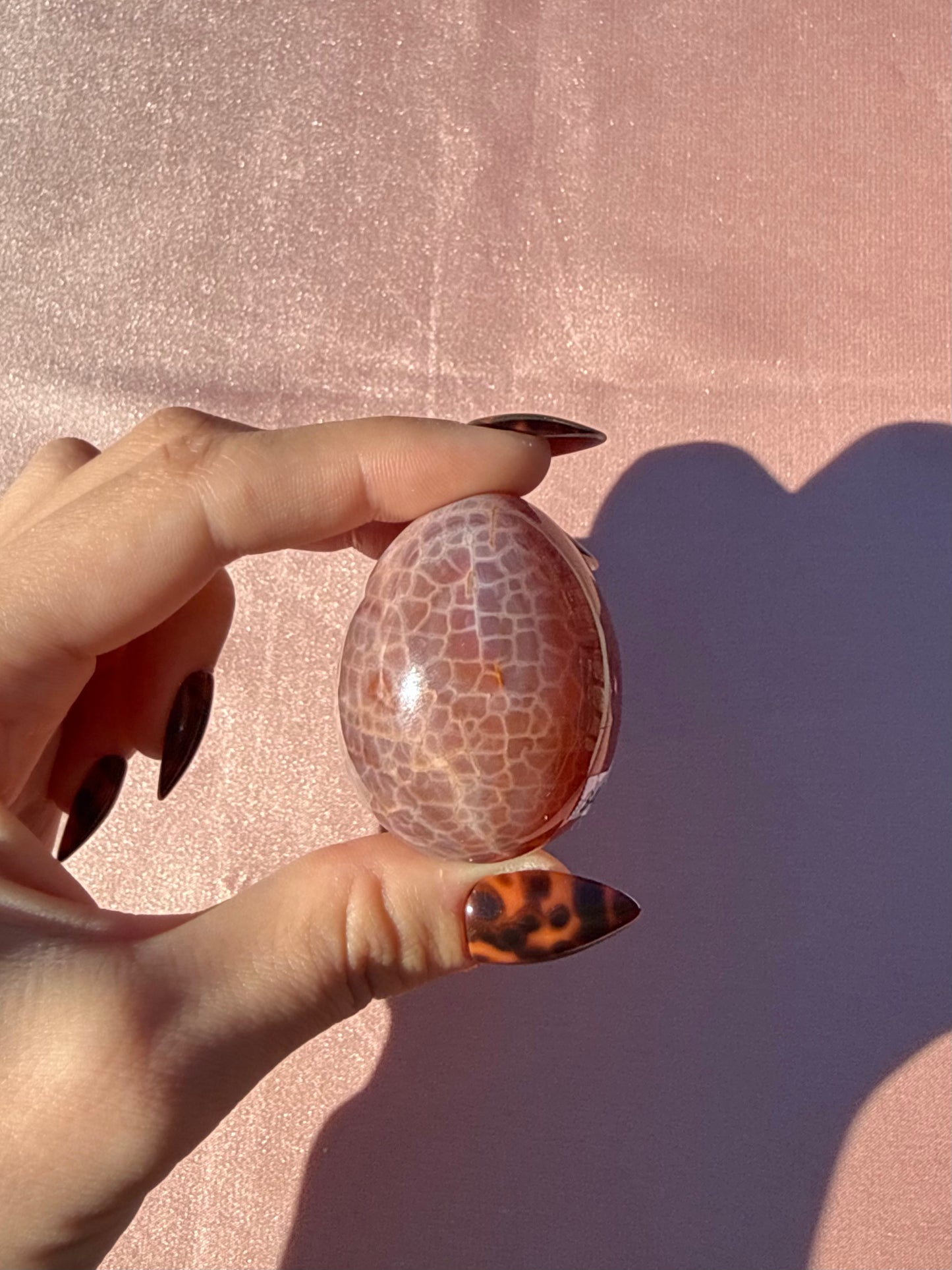 Dragon Fire Agate Egg (Opt 15)