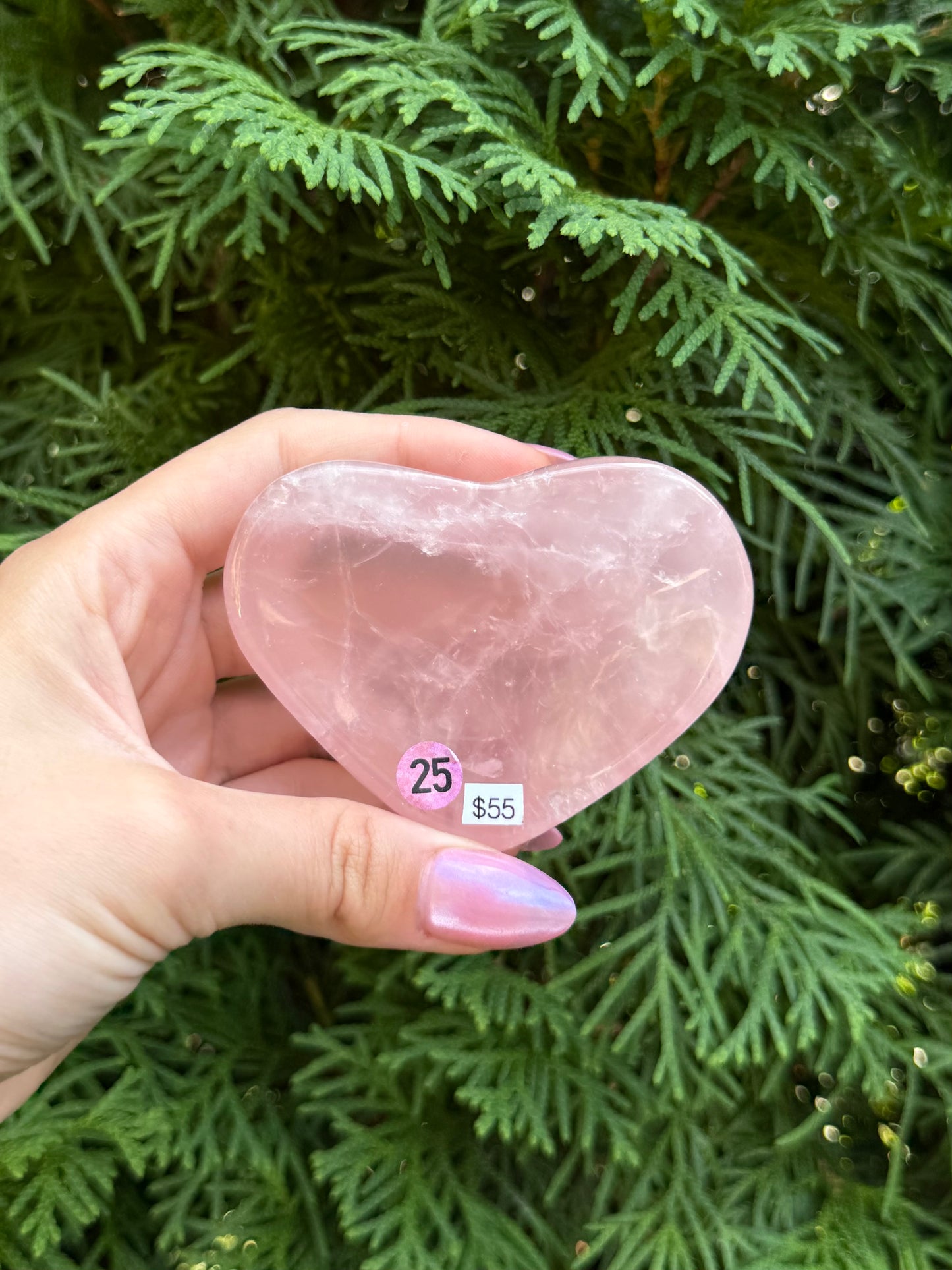 Rose Quartz Heart Bowl (Opt 25)
