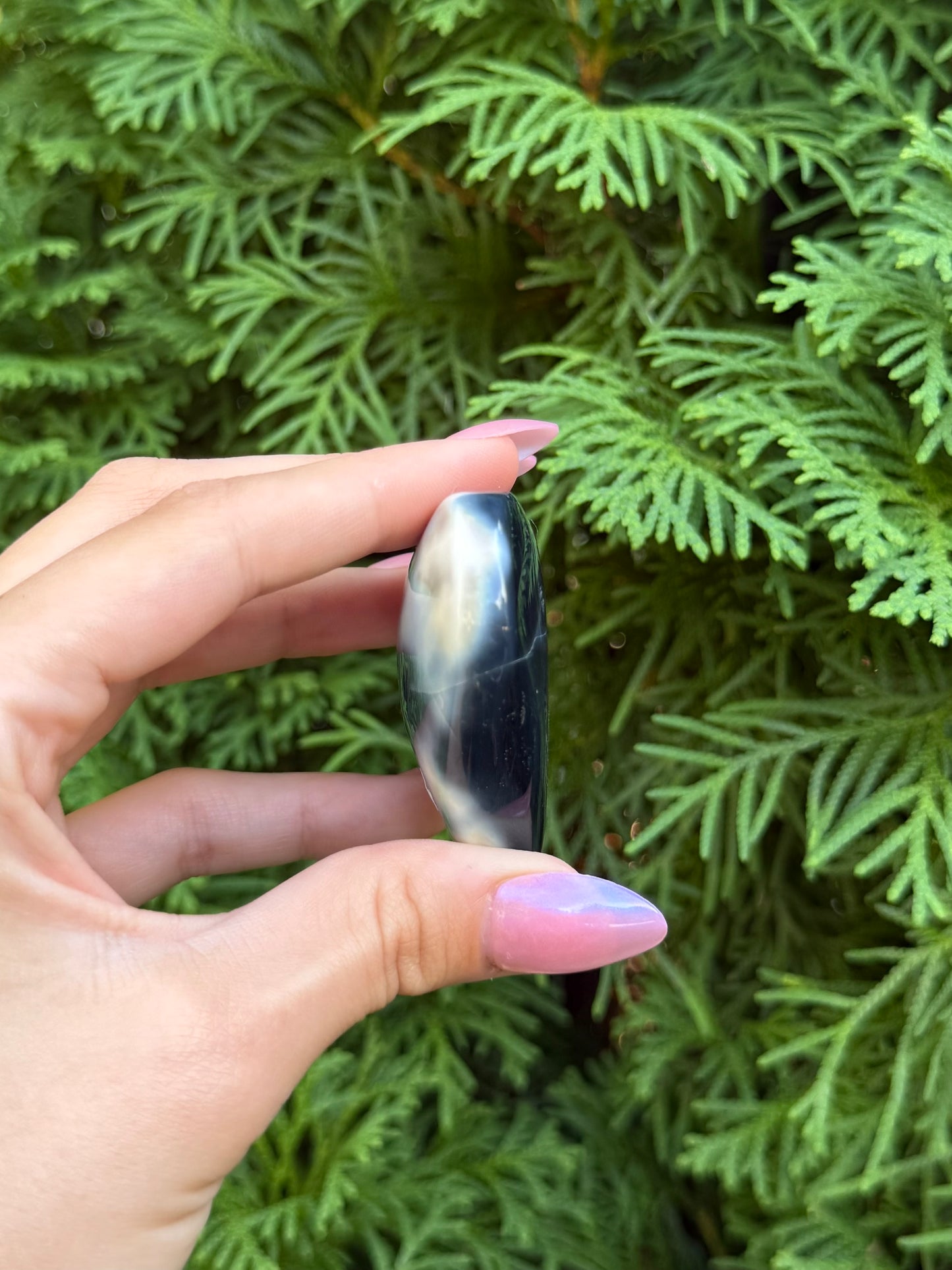Druzy Onyx Heart (Opt 5)