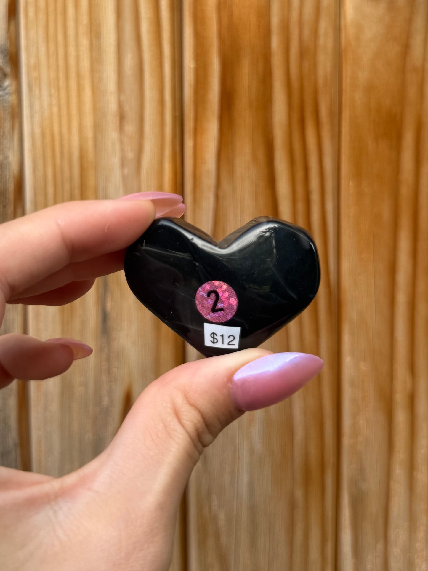 Druzy Onyx Heart (Opt 2)