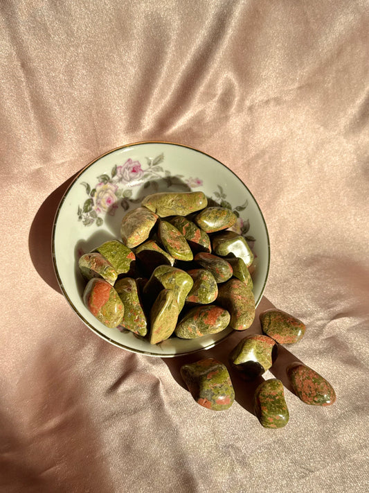 One Unakite Tumble