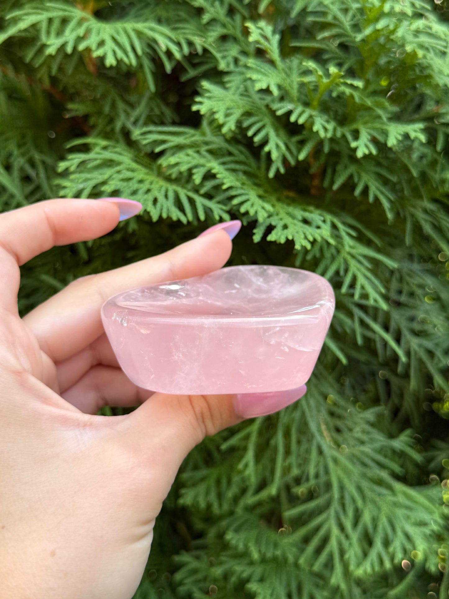 Rose Quartz Heart Bowl (Opt 25)