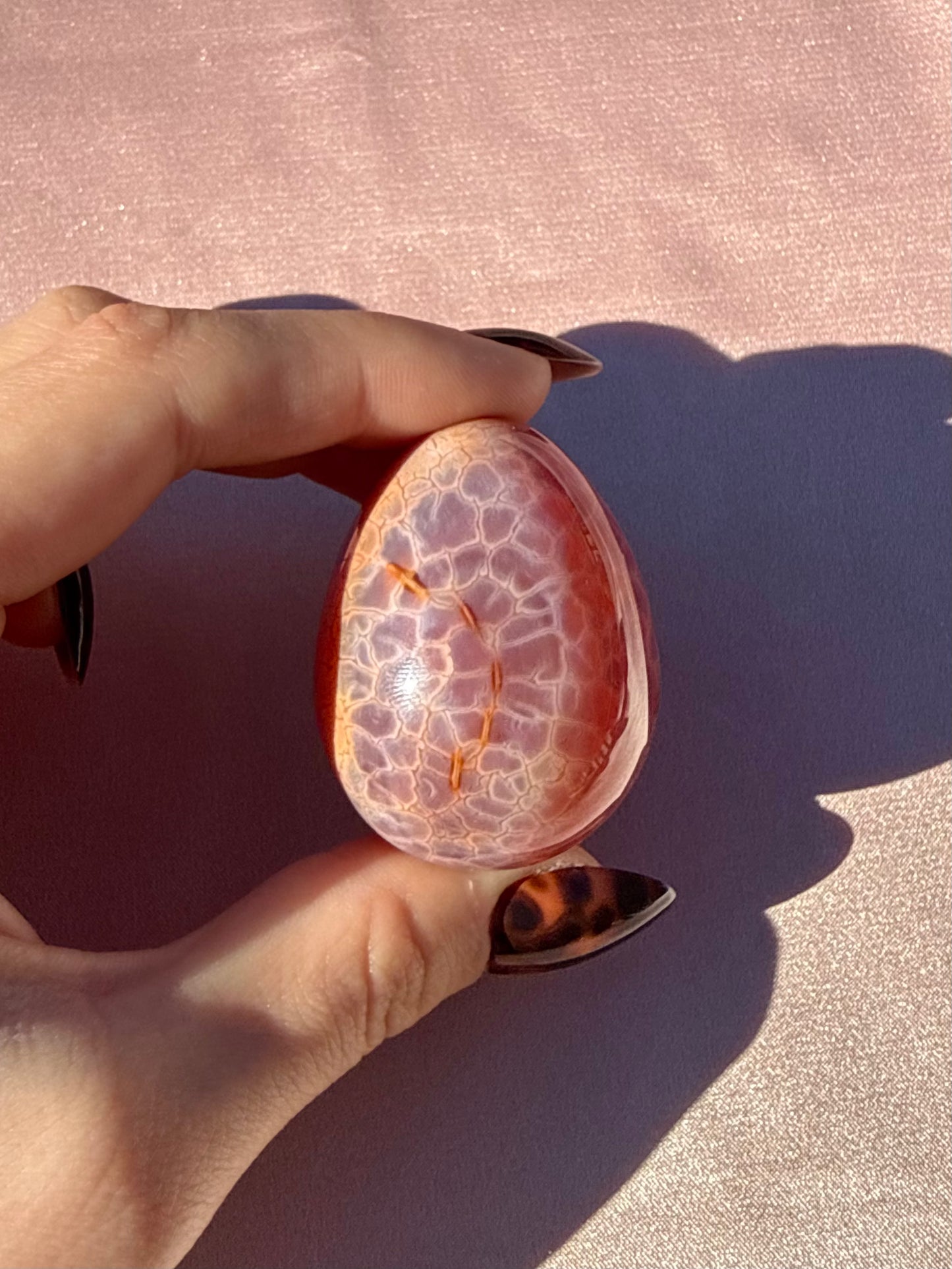 Dragon Fire Agate Egg (Opt 17)