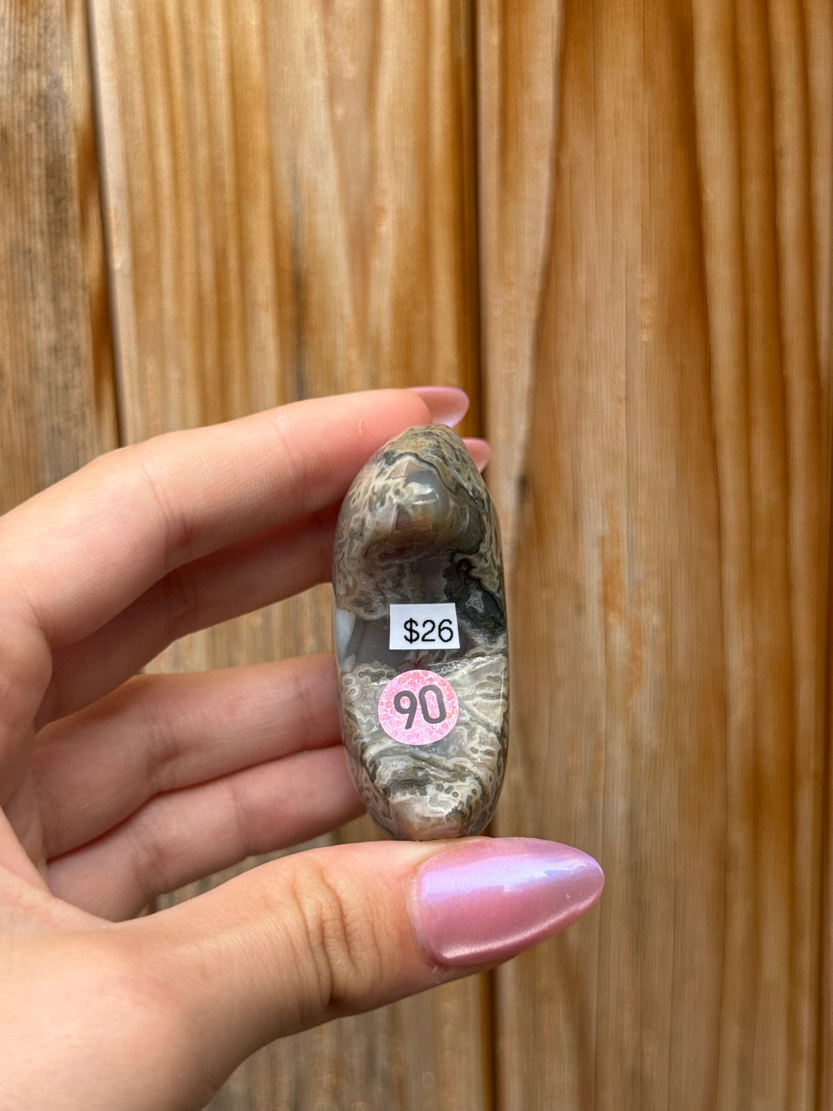 Moss Agate Mini Moon (Opt 90)