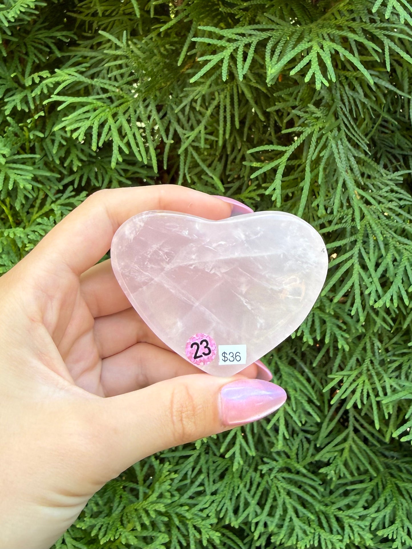 Rose Quartz Heart Bowl (Opt 23)