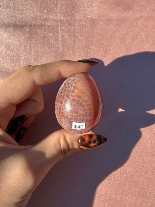 Dragon Fire Agate Egg (Opt 15)