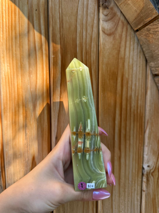 Small Green Onyx Tower (Opt 1)