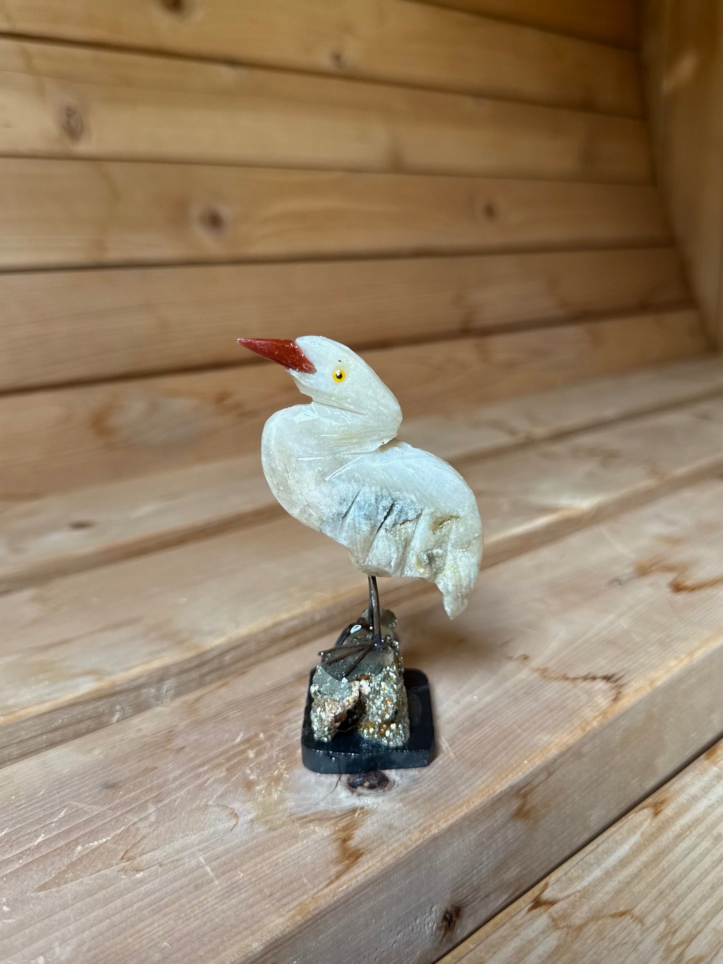 Egret Bird Carving