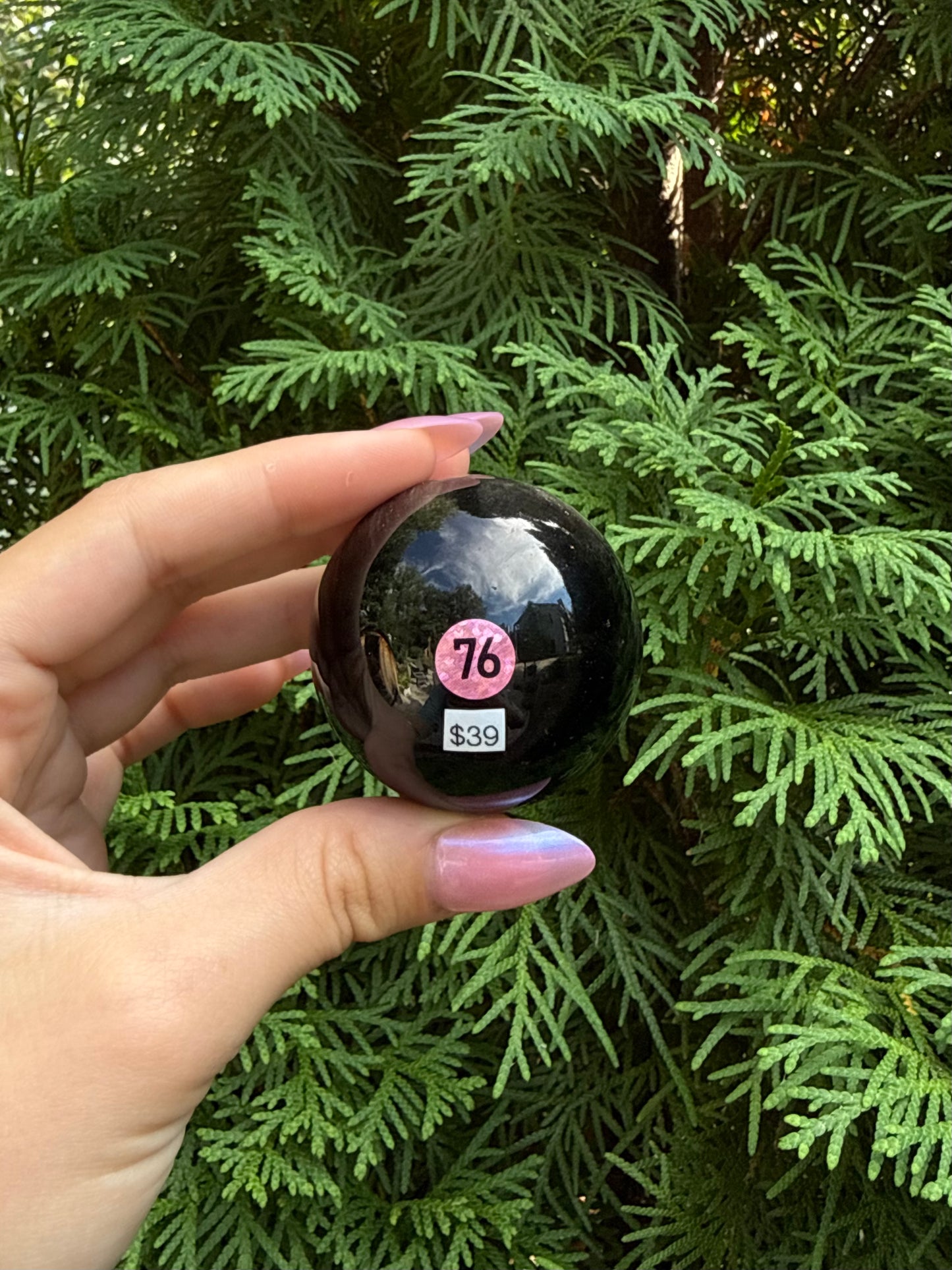 Silver Sheen Obsidian Sphere (Opt 76)