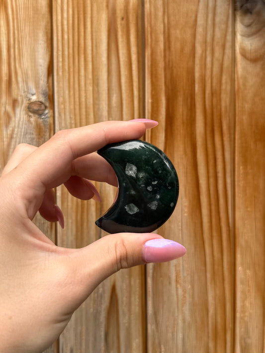 Moss Agate Mini Moon (Opt 89)