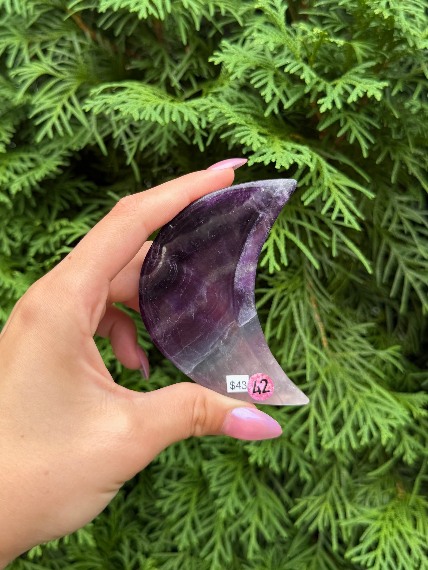 Rainbow Fluorite Moon Bowl (Opt 42)