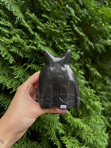 Black Marble Ghost Kitty