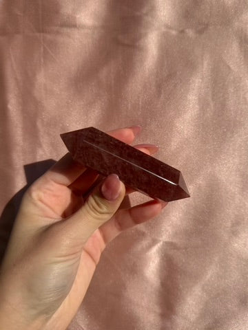 Strawberry Quartz Double-Terminated Point (Opt 66)