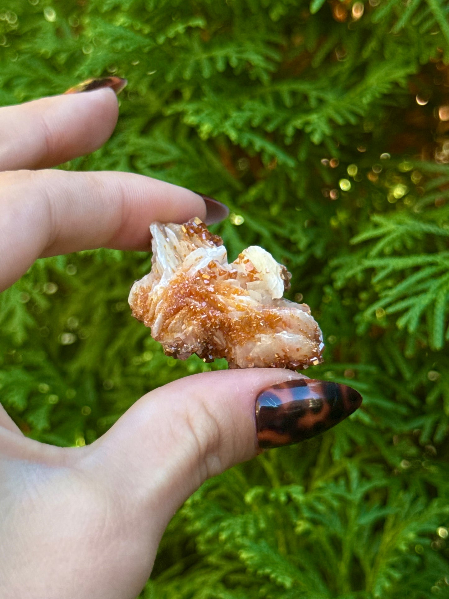Vanadinite on Barite Specimen