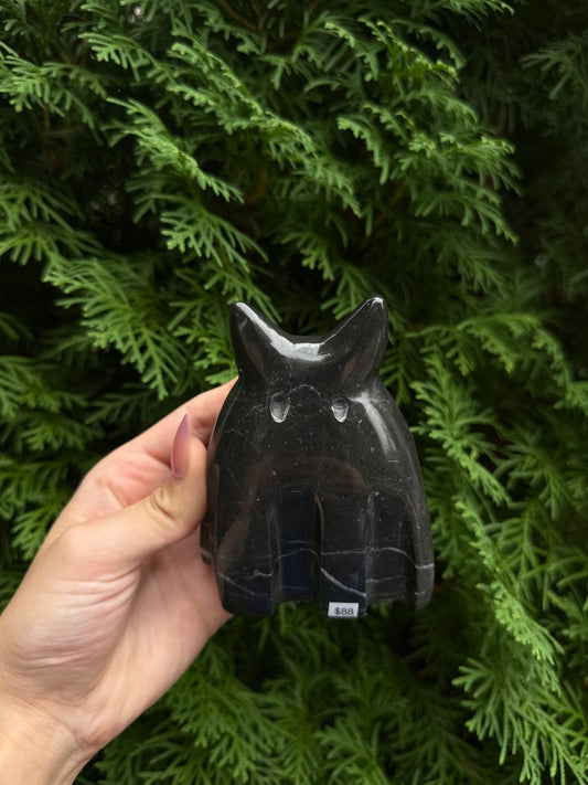 Black Marble Ghost Kitty
