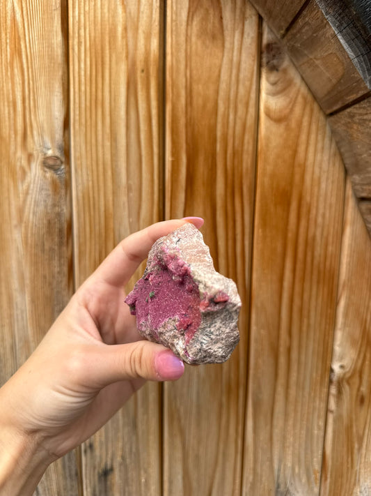 Cobalto Calcite Specimen With Malachite