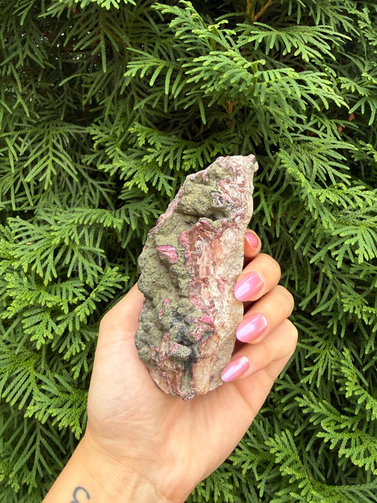 Cobalto Calcite Specimen With Malachite