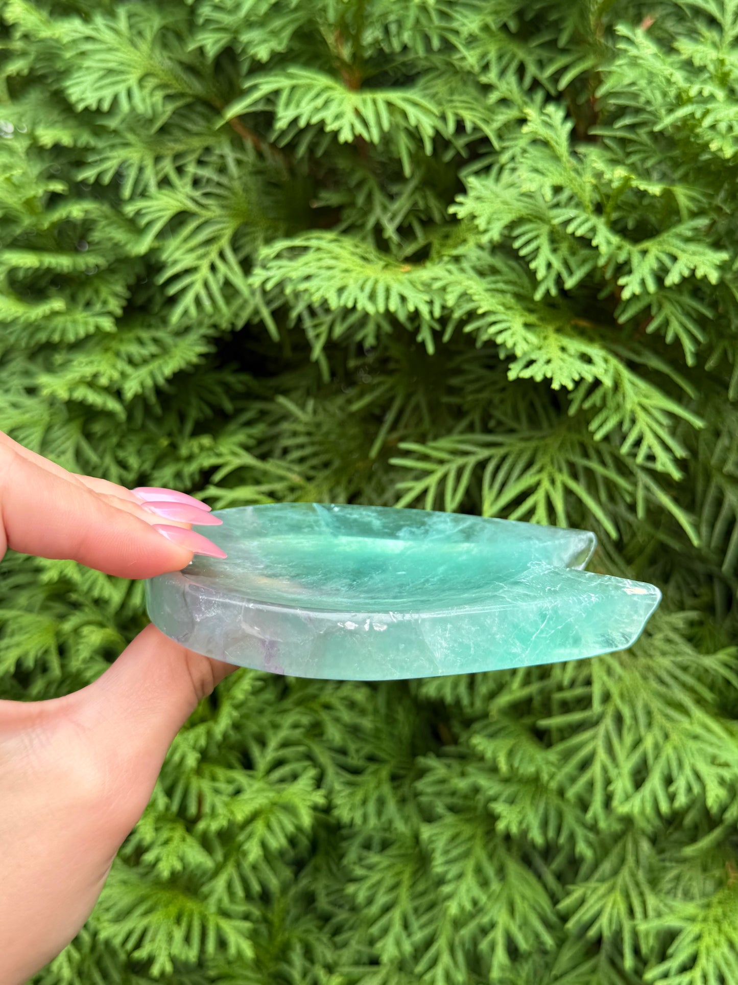 Rainbow Fluorite Cat Bowl