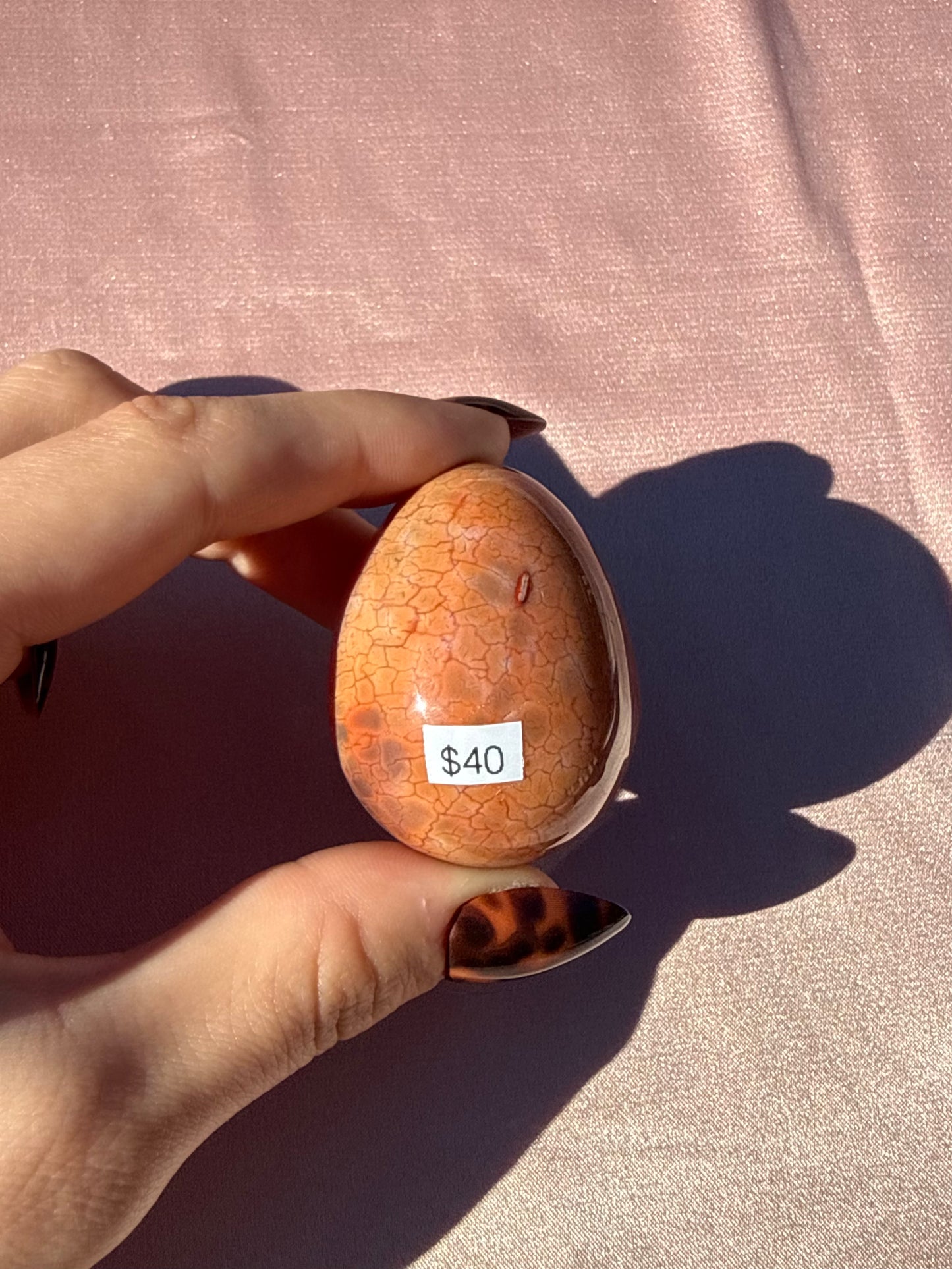 Dragon Fire Agate Egg (Opt 17)