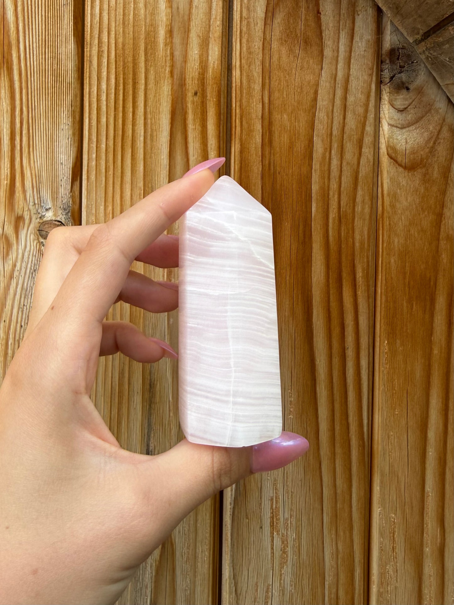 Pink Mangano Calcite Tower (Opt 34)