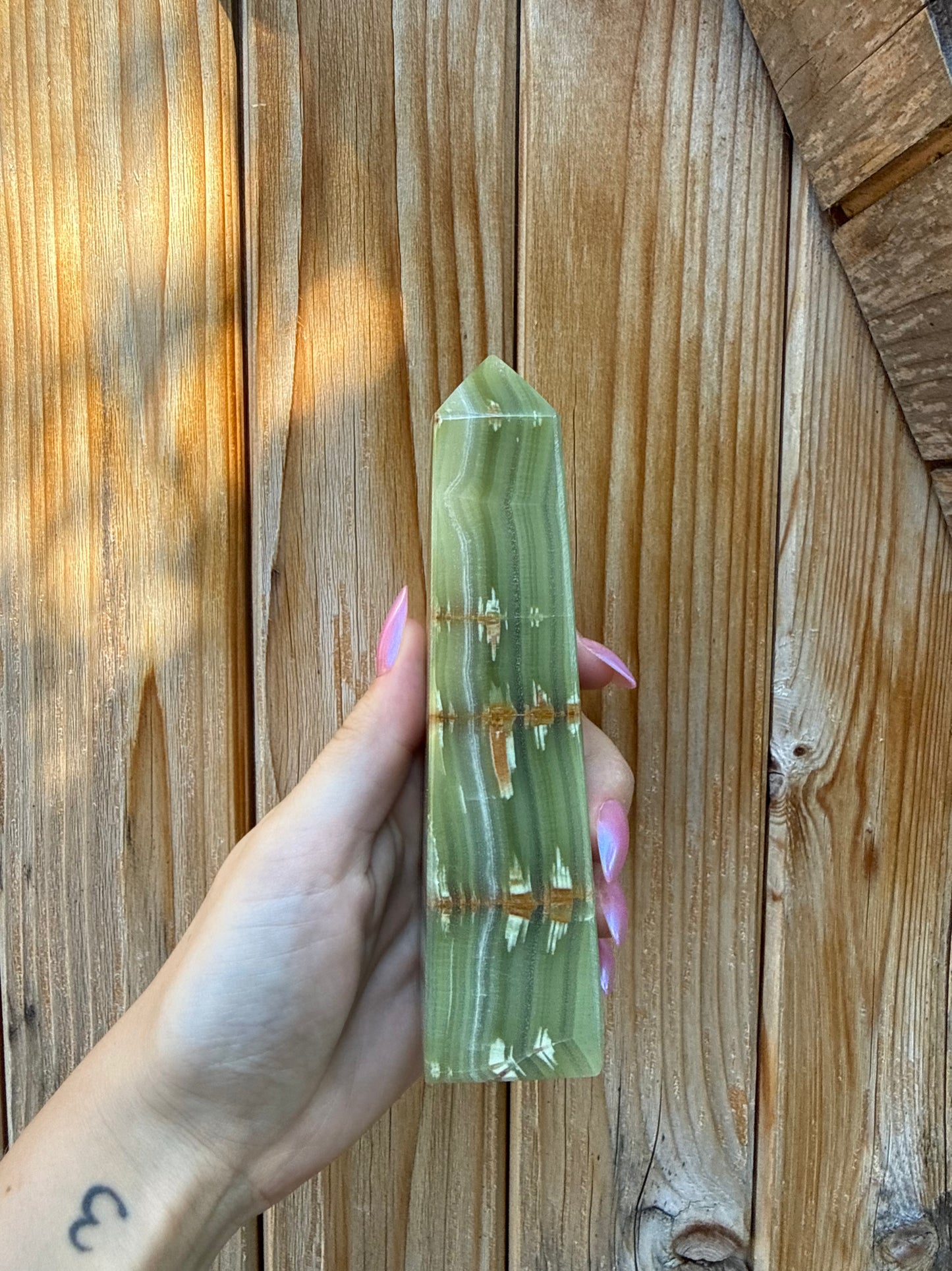 Small Green Onyx Tower (Opt 1)