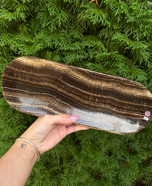 Chocolate Onyx Oval Dish (Opt 73)
