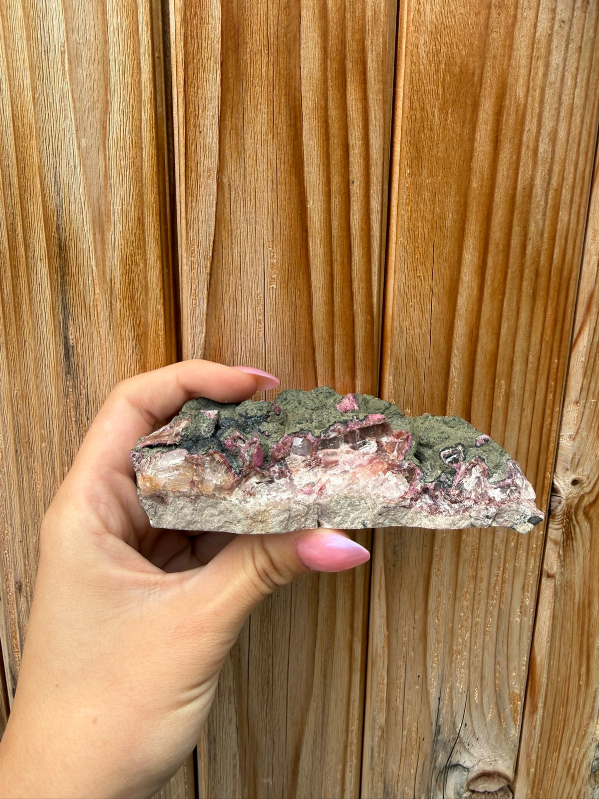 Cobalto Calcite Specimen With Malachite