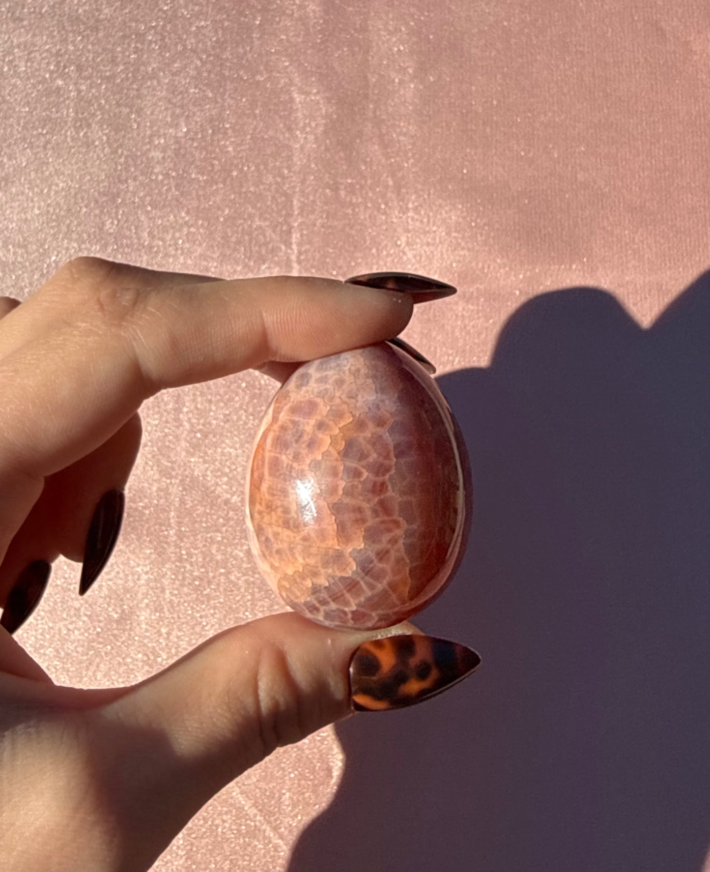 Dragon Fire Agate Egg (Opt 15)
