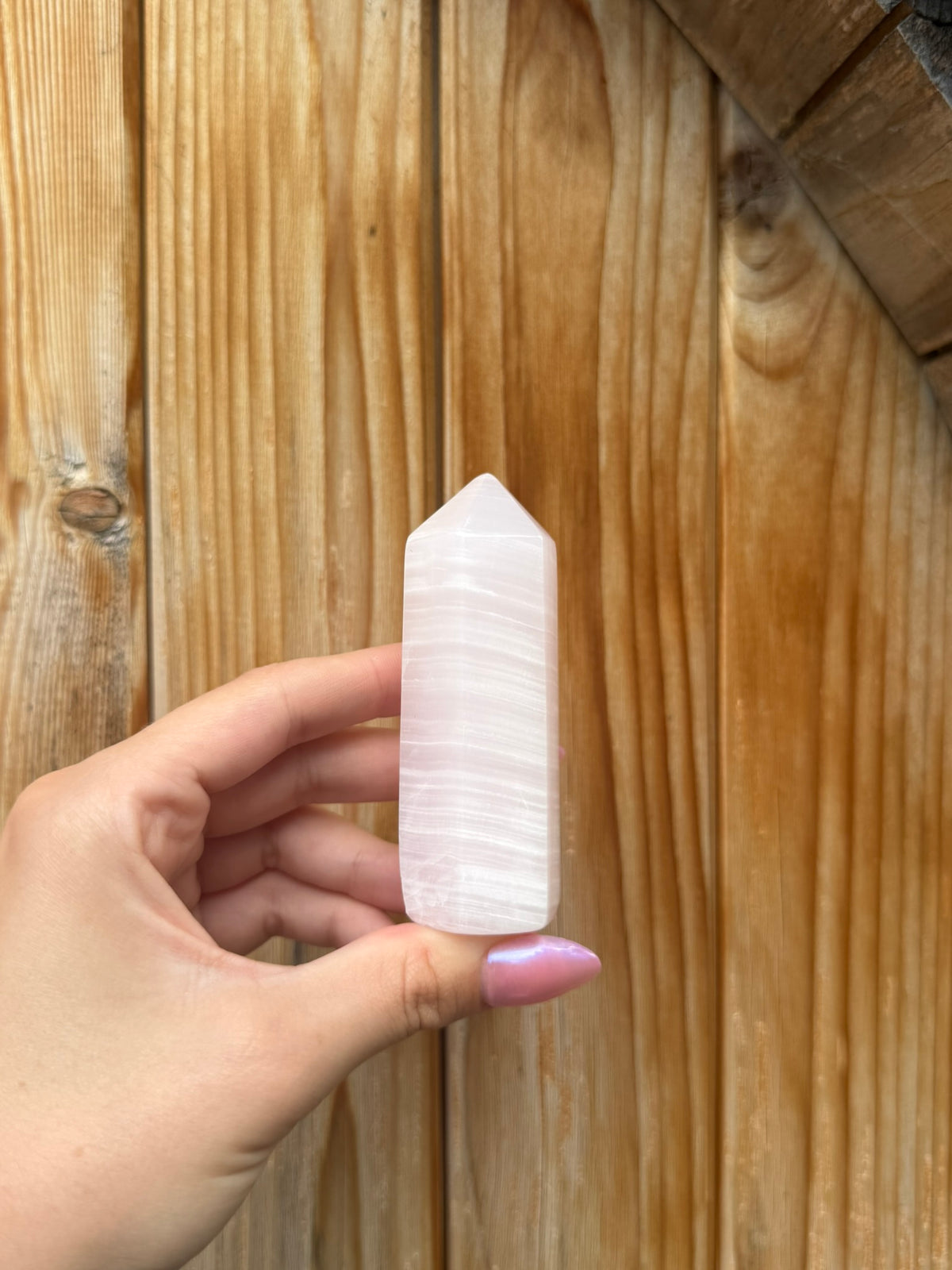 Pink Mangano Calcite Tower (Opt 35)