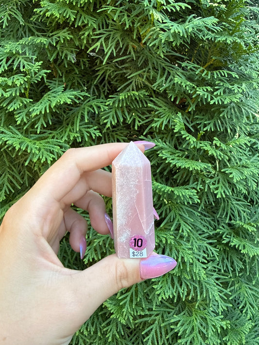 Pink Opal Obelisk Mini Tower (Opt 10)
