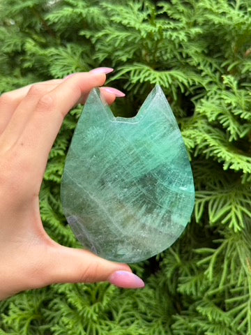 Rainbow Fluorite Cat Bowl