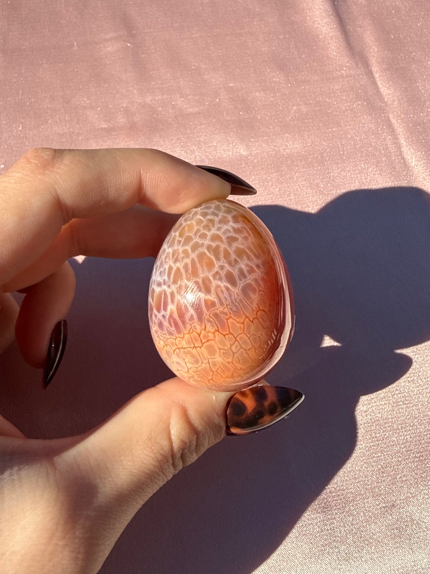 Dragon Fire Agate Egg (Opt 16)