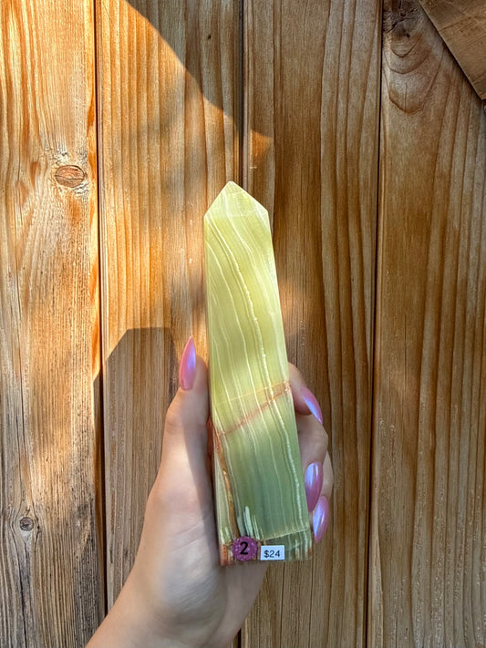 Small Green Onyx Tower (Opt 2)